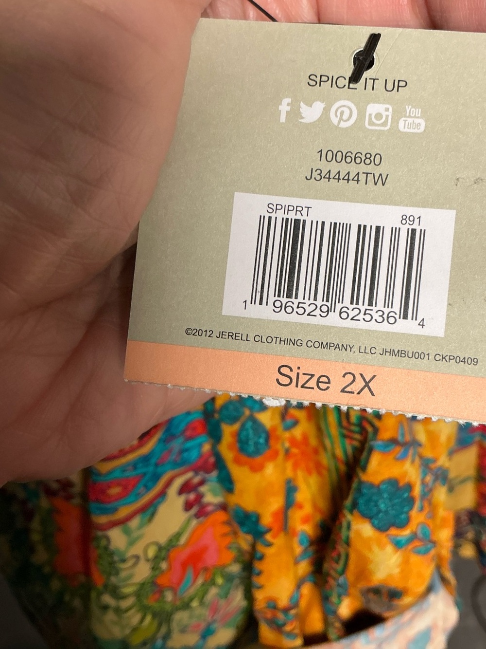 John Mark embroidered bohemian floral tunic top - Picture 9 of 10